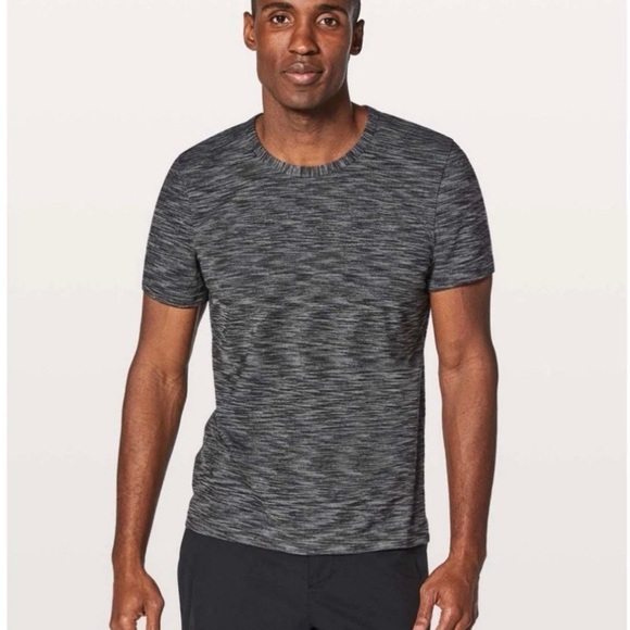 lululemon athletica Other - Lululemon Pulse Slub Short Sleeve Men’s Size Large Heather Black